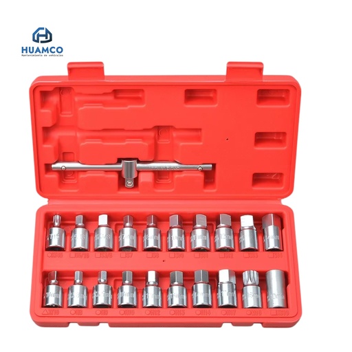 [YZ-6012B] KIT DADOS TAPON CARTER 21PCS / YZ-6012B