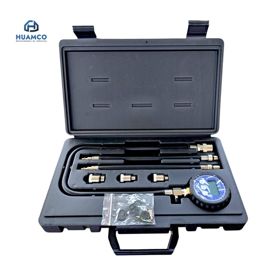 [YZ-7031] KIT MEDIDOR DIGITAL COMPRESION MOTORES GASOLINA MANGUERA M10 -M12-M14 - M16 / YZ-7031