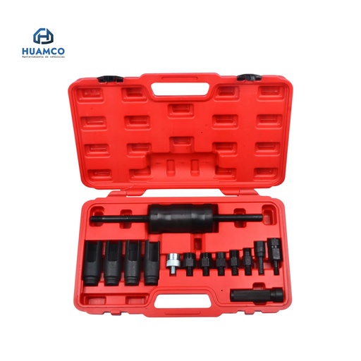 [YZ-6063] KIT EXTRACTOR  INYECTORES MARTILLO DESLIZANTE 14PCS / YZ-6063
