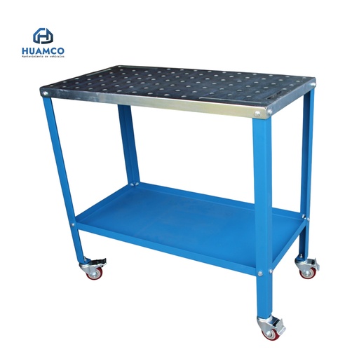 [WT1836] MESA SOLDADURA AZUL IRON-MAN CON RUEDAS 91.5CM X 46CM  / WT1836