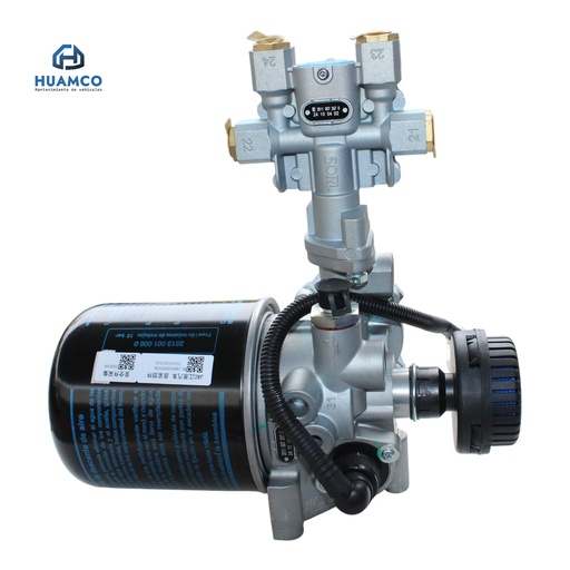 [3555010LG016] VALVULA 4 VIAS 24V  SECADOR  AIRE JAC CAMION SD800 / 3555010LG016