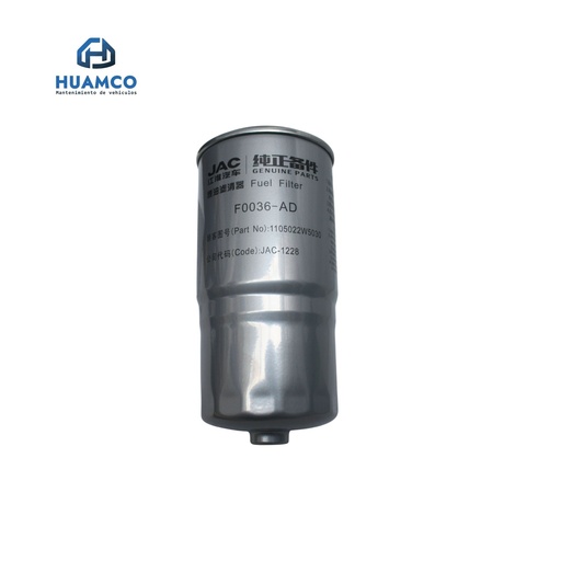 [1105022W5030-N] FILTRO COMBUSTIBLE JAC X200 2016-2023 / F0036-AD / JAC-1228 / 1105022W5030-N 